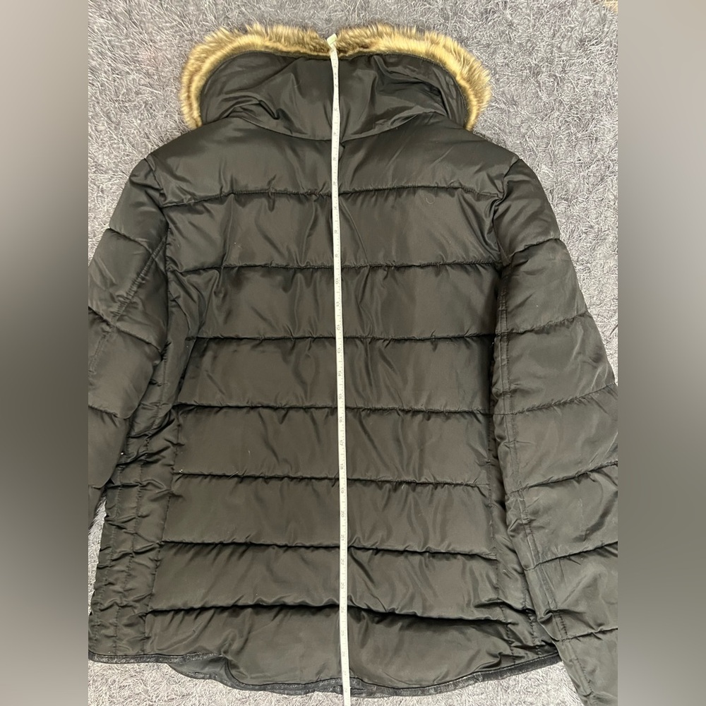 Y2K Black and Faux Fur Puffer Coat - Picture 13 of 15